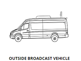 Outside Braodcast Vehicle